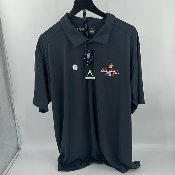 Antigua Other - Houston Astros 2022 World Series Championship Polo - Charcoal - XXL - NWT